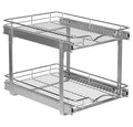 2-Tier Pull-Out Cabinet Organizer for Kitchen, 17" W x 21”D x 16.5" H - Bel Marant