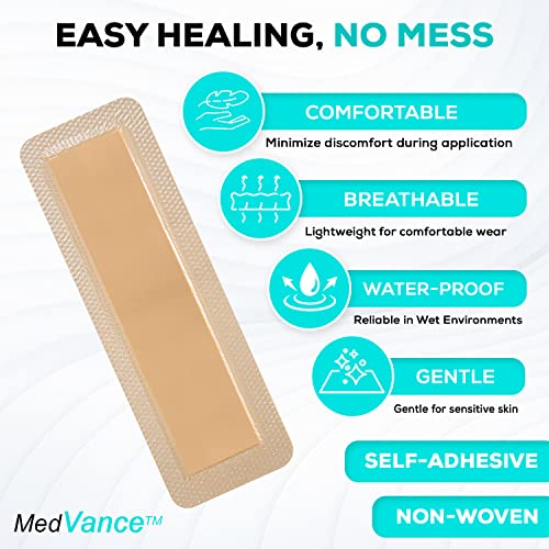 Silicone Foam Adhesive Dressing with Border (5 Count)