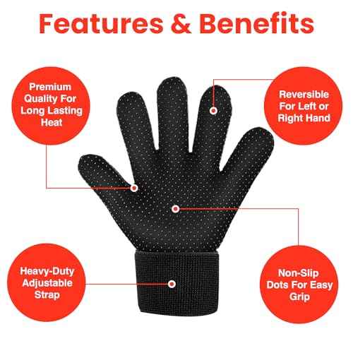 Microwaveable & Reversible Warming Arthritis Glove for Soothing Hand Pain Relief Heat Therapy for Arthritis Hands and Finger