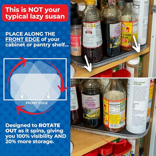 1 Tier Lazy Susan Organizer for Cabinet