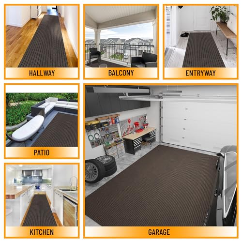 2' x 50' Hallway Runner with Scraper Pile Extra Durable Non