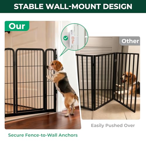 Dog Gate Extra Wide Adjustable for Openings Up to 83"