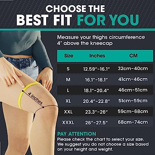 Compression Knee Brace for Women & Men (2 Count)