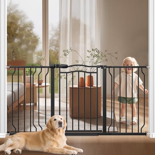 53.1 62.2" Extra Wide Baby Gate for Stairs No Drilling