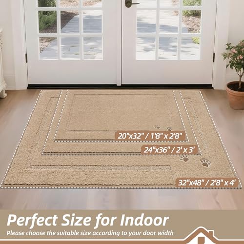 Dog Door Mat for Mud Paws Indoor Entrance