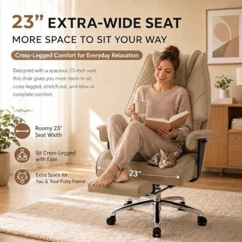 DJ.Wang Big and Tall Office Chair 400lbs