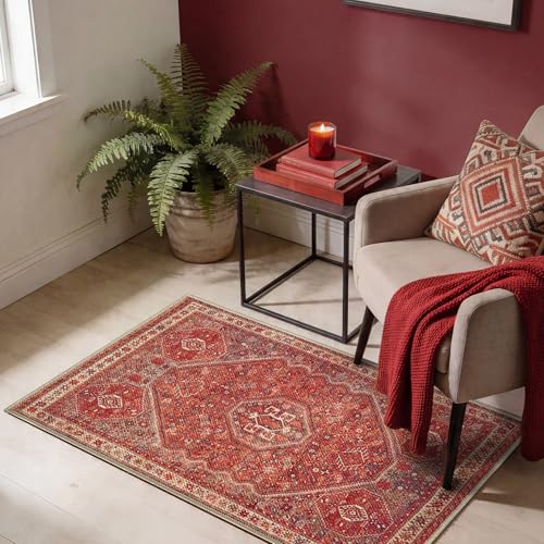 Vintage Washable Entryway Rug