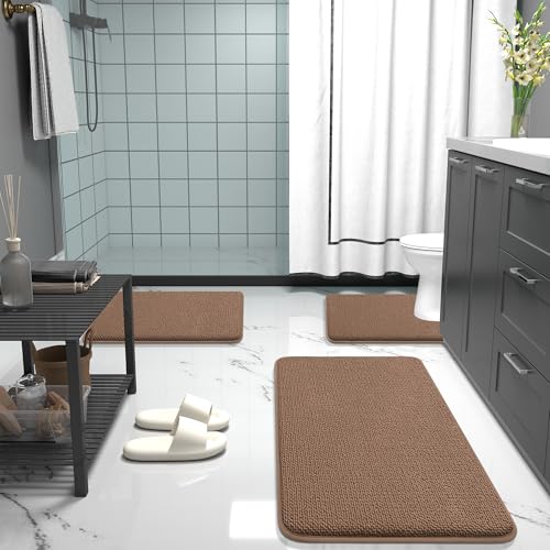 Memory Foam Bathroom Runner Rugs 47x20