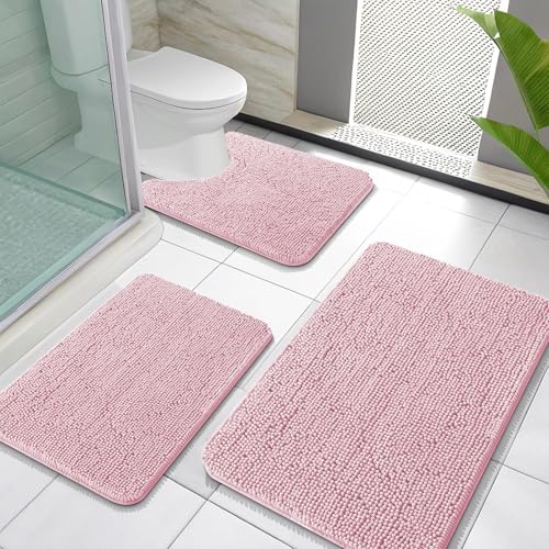 Bathroom Rugs Sets 3 Piece (5 Count)