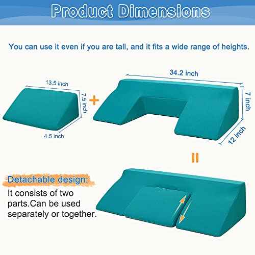Bedsore Turning Wedge Pillow Side Sleeping Body Positioning Anti Bed Sores Treatment Bedridden Elderly Patient Foam Cushion Prevent Pressure Ulcer Incline Wedge Medical Nursing Care After Surgery