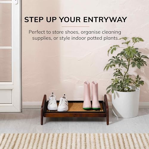 Heavy Duty Waterproof Wooden Shoe Storage Mat Organizer