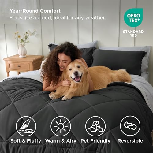 Charcoal Grey King Comforter Set