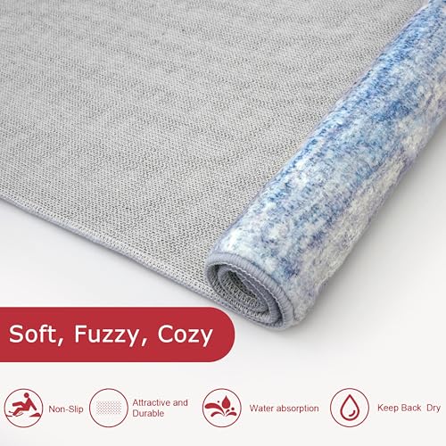 Modern Abstract Washable Long Rug Runner 2.6x18 Hallway Rug Runner Non (46.8 Sq Ft)