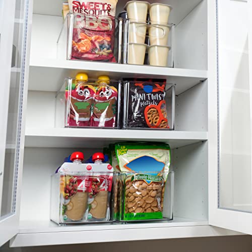 Clear Plastic Storage Bins (4 Count)
