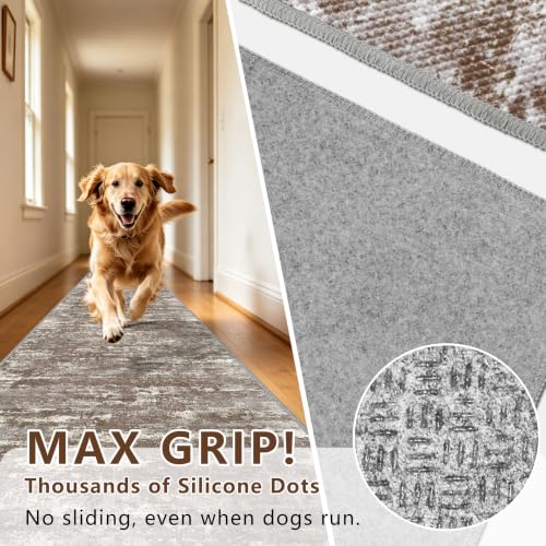 Hallway Runner Rug 2x10 Textured Non Slip Carpet Runner (20 Sq Ft)