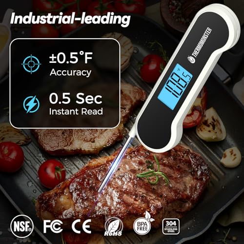 0.5 Sec Instant Read Meat Thermometer Digital for Cooking