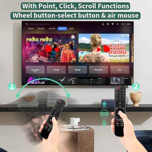 for LG-TV-Remote MR22GN, Voice Replacement for LG Magic Remote for 2022 OLED QNED NanoCell Series Smart TVs with Pointer and Voice Function