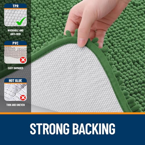 Chenille Bathroom Rugs Sets 2 Piece (7.5 Sq Ft)
