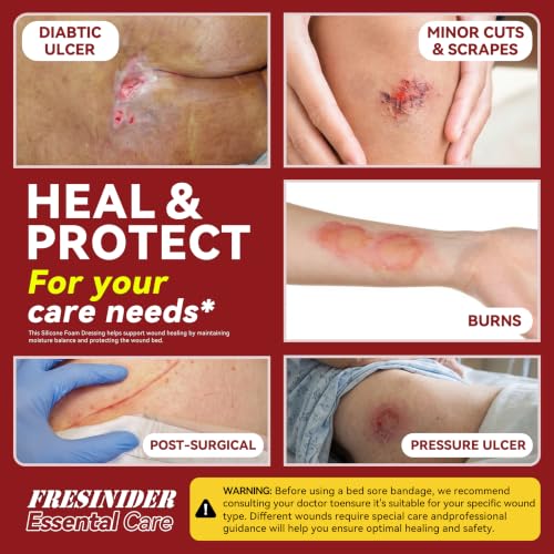 Sacral Silicone Foam Dressing 6 x 6 inches (10 Count)
