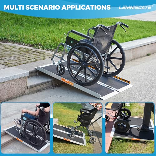 Portable Aluminum Wheelchair Ramp 4FT Non
