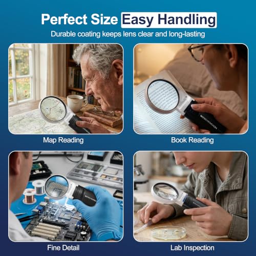 Mobilux LED Handheld Magnifier