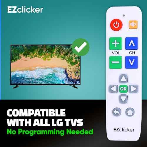 Big Button TV Remote for LG TVs Only