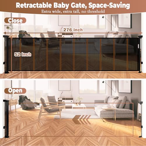 276" Retractable Baby Gate Extra Wide