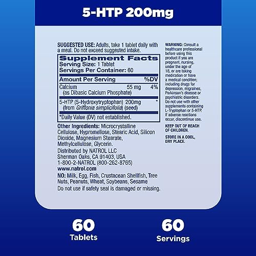 5 HTP 200 mg Time Release (60 Count)
