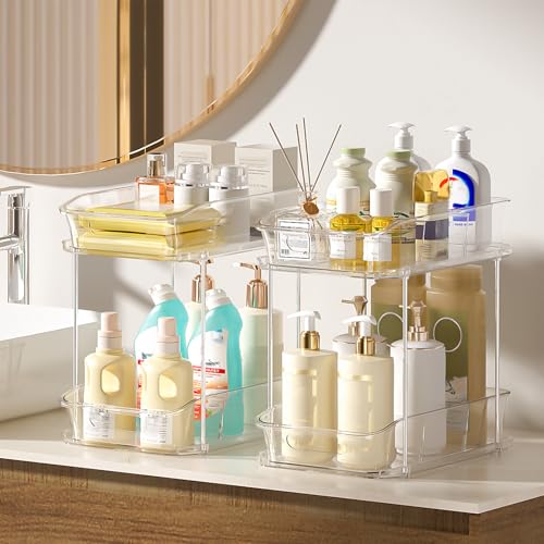 2 Tier Under Sink Organizers and Storage (4 Count)
