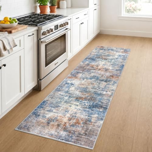 Abstract Runner Rug 2x7 Ft Washable Runners for Hallways (14.8333 Sq Ft)