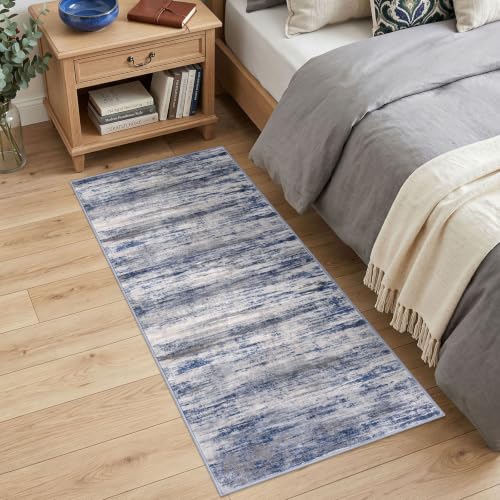 Modern Washable Rug Runner 2x5 Hallway Rug Runner Grey