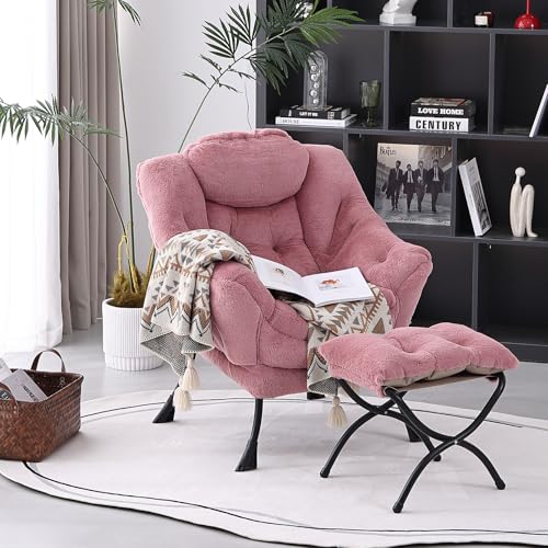 Modern Lazy Chair with Ottoman