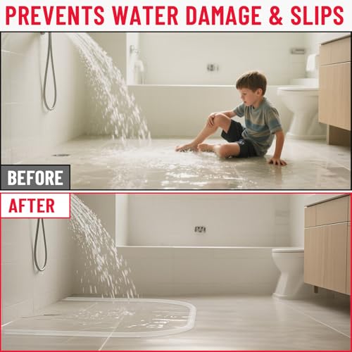 Collapsible Shower Threshold Water Dam