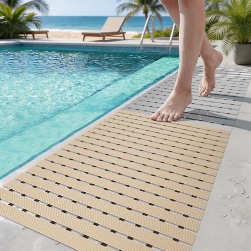 Rubber Shower Mat Non Slip Heavy Duty Large for Inside Shower