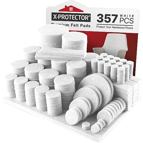 357 PCS White Felt Furniture Pads X (357 Count)