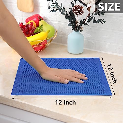 100% Cotton Waffle Weave Kitchen Dish Cloths 12 (12 Count)