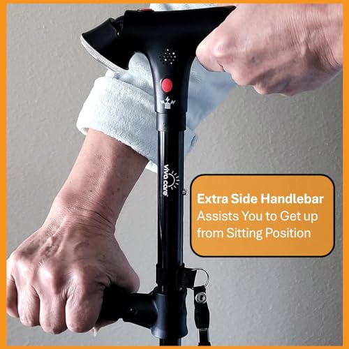 Walking Cane with Light & Alarm