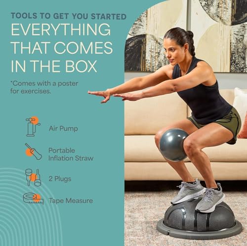 Horizon Half Balance Ball Trainer with 440 lb Capacity Stability