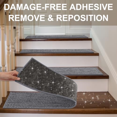 Linen Stair Treads for Wooden Steps Indoor