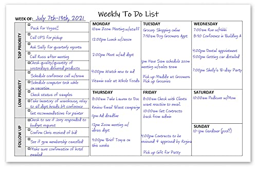 Weekly TO DO List Notepads (2 Count)