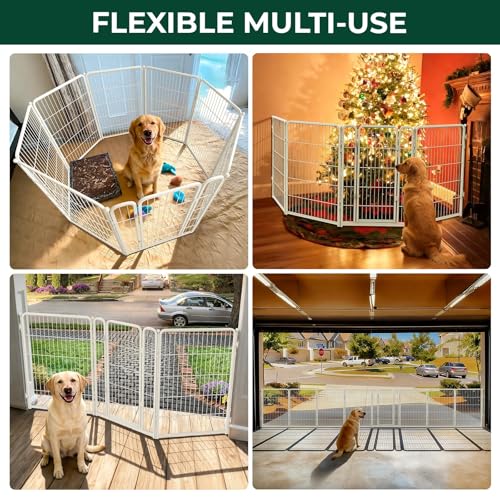 Dog Gate Extra Wide Adjustable for Openings Up to 83"
