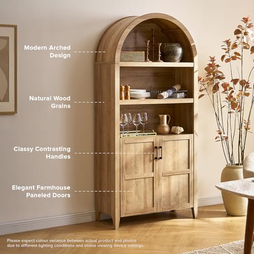 Lauren 77.4" Tall Arched Cabinet