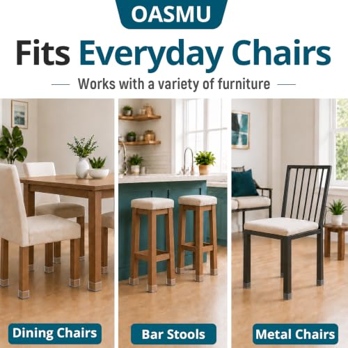 32 Pcs Chair Leg Floor Protectors for Hardwood Floors Square M
