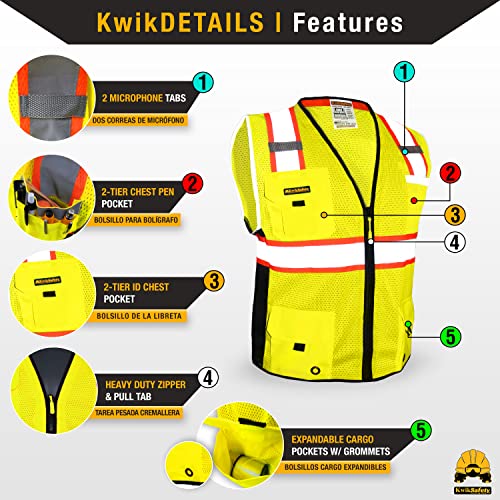 BIG KAHUNA Hi Vis Safety Vest [2PK] Class 2 (2 Count)