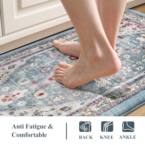 Boho Anti Fatigue Mats for Kitchen Floor 2PCS (2 Count)