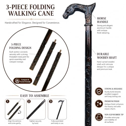 Handmade Wooden Walking Cane