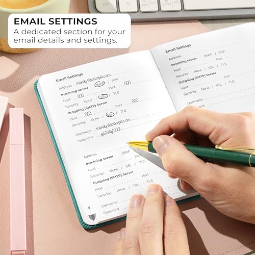 Password Book with Alphabetical Tabs