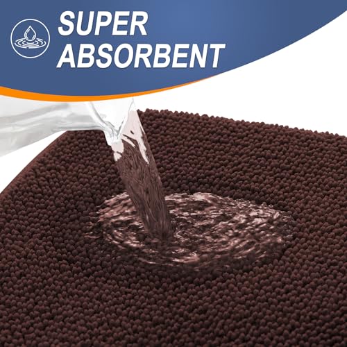 Memory Foam Bathroom Runner Rugs 50x30