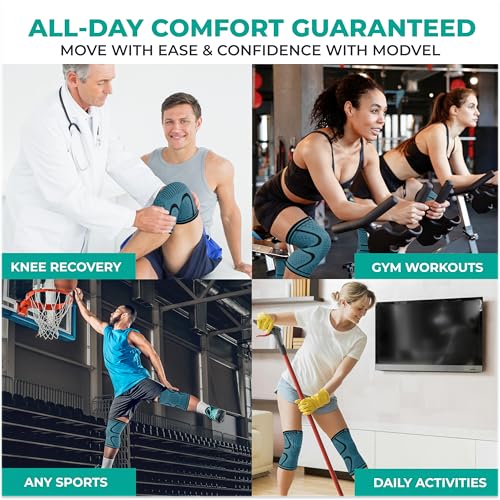 Compression Knee Brace for Women & Men (2 Count)