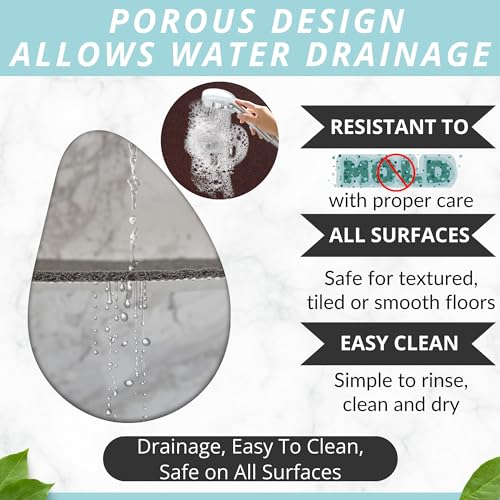 Loofah Non Slip Shower Mat & Bath Mat